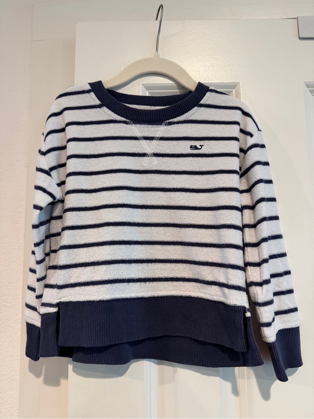 Vineyard Vines striped terry cloth crewneck